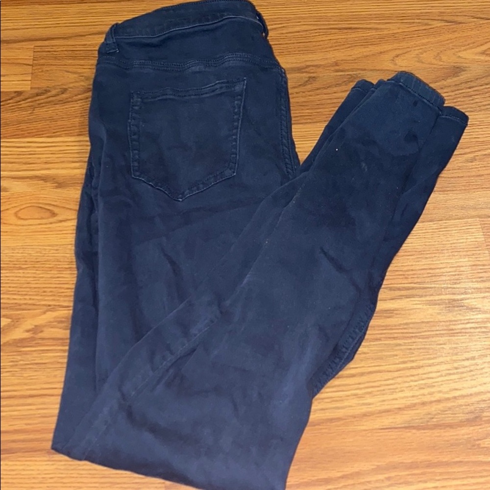 teal jeggings